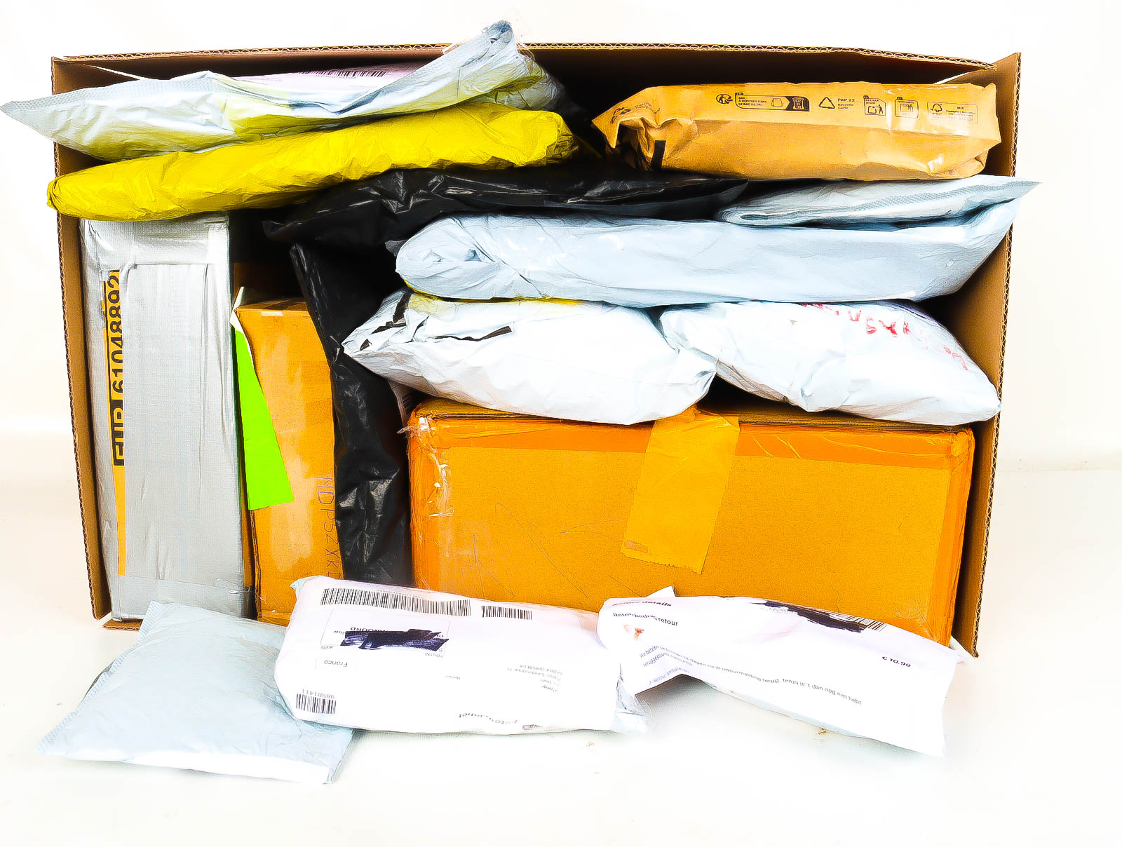 XL Doos met Verloren & Retour Postpakketten