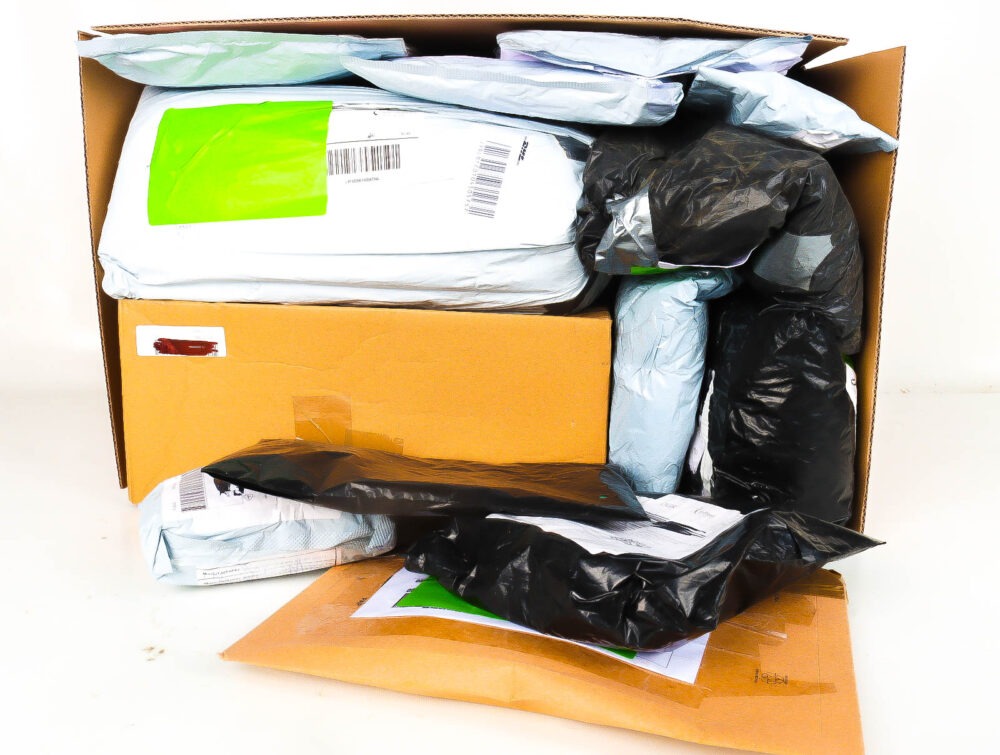 XL Doos met Verloren & Retour Postpakketten