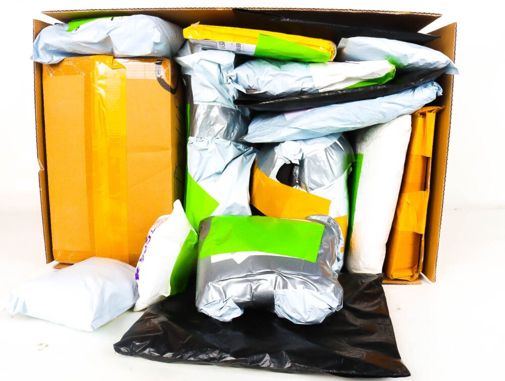 XL Doos met Verloren & Retour Postpakketten