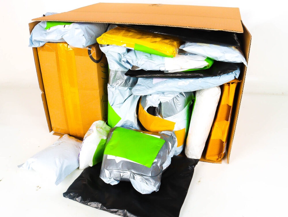 XL Doos met Verloren & Retour Postpakketten