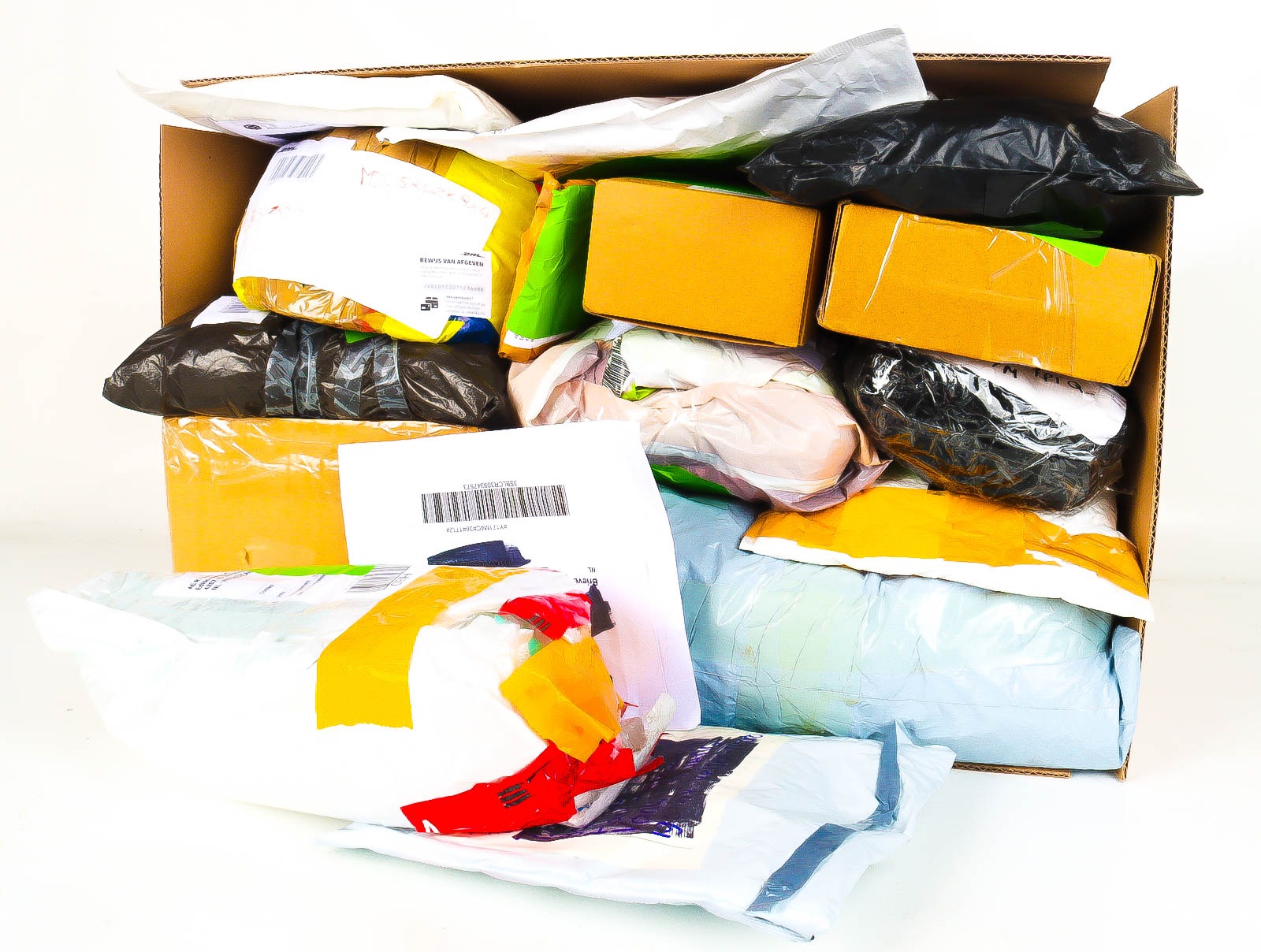 XL Doos met Verloren & Retour Postpakketten