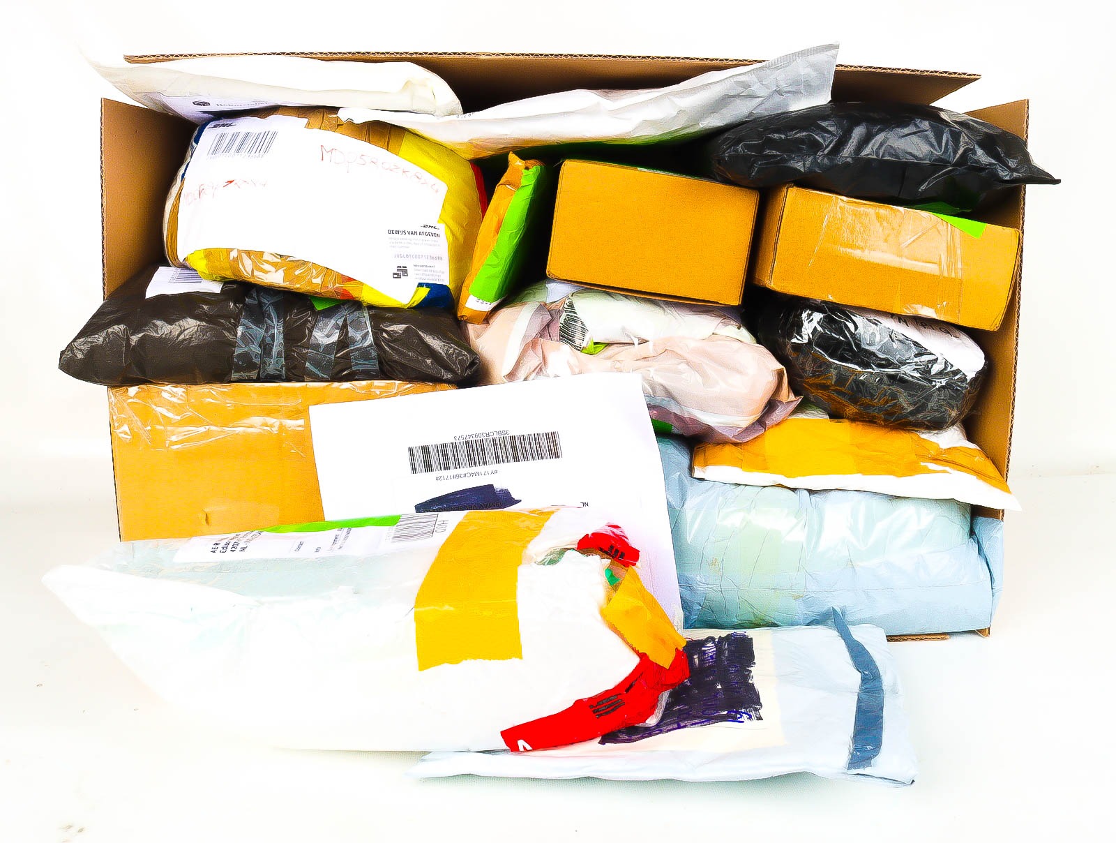 XL Doos met Verloren & Retour Postpakketten