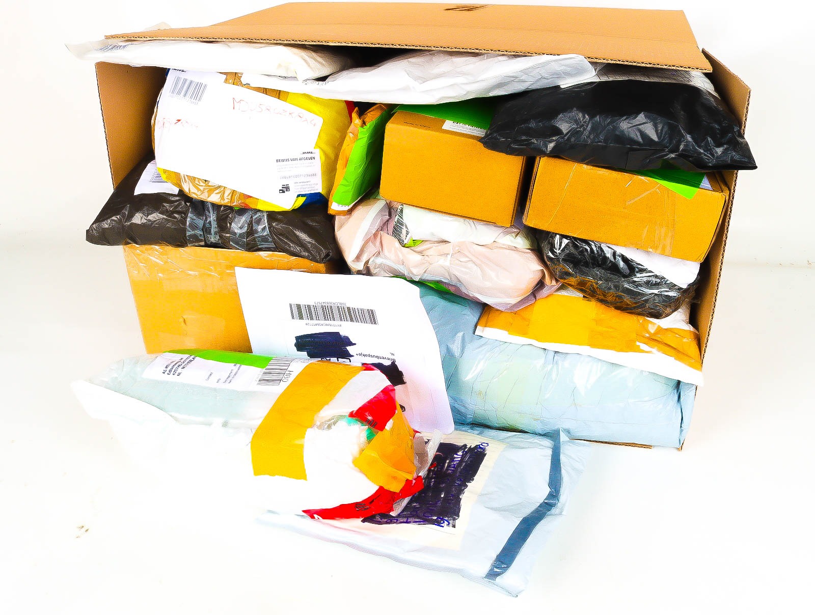 XL Doos met Verloren & Retour Postpakketten