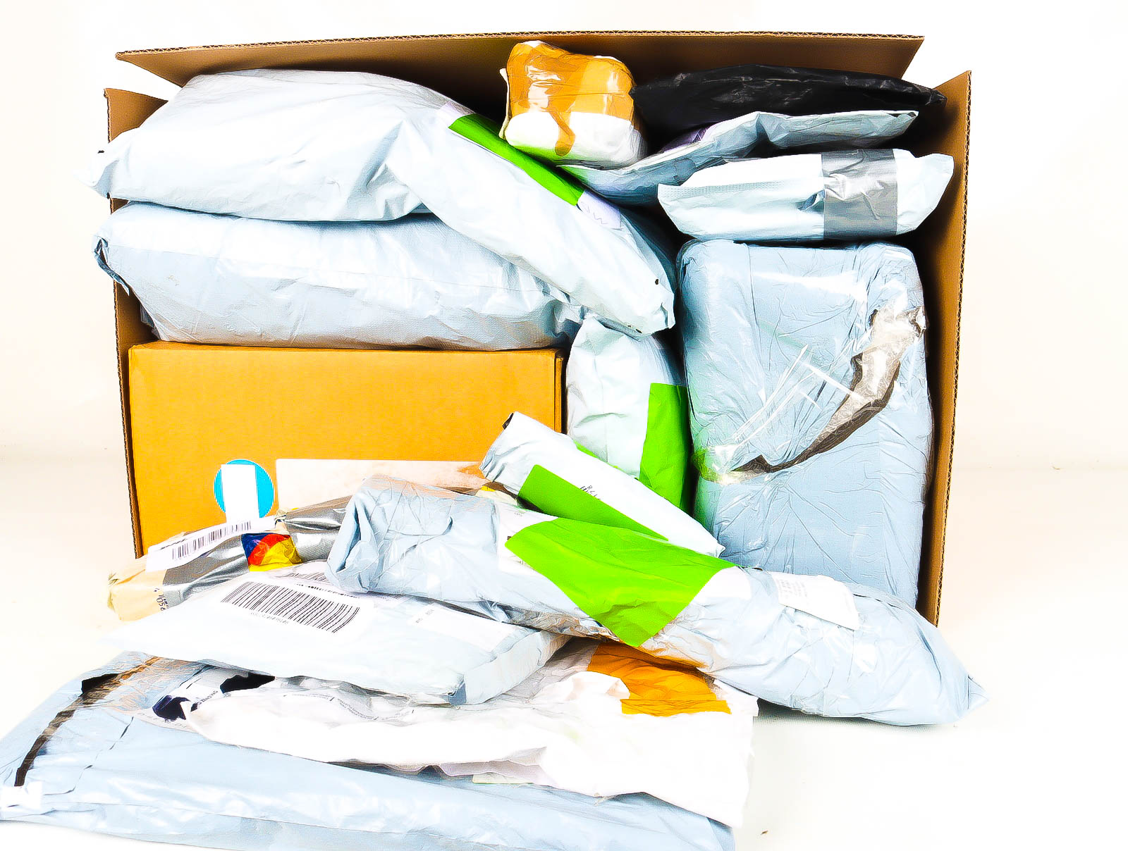 XL Doos met Verloren & Retour Postpakketten