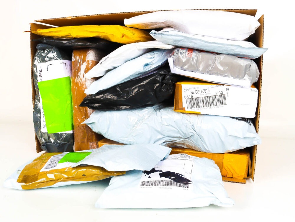 XL Doos met Verloren & Retour Postpakketten