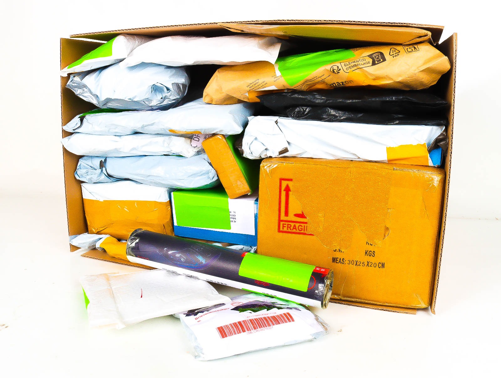 XL Doos met Verloren & Retour Postpakketten