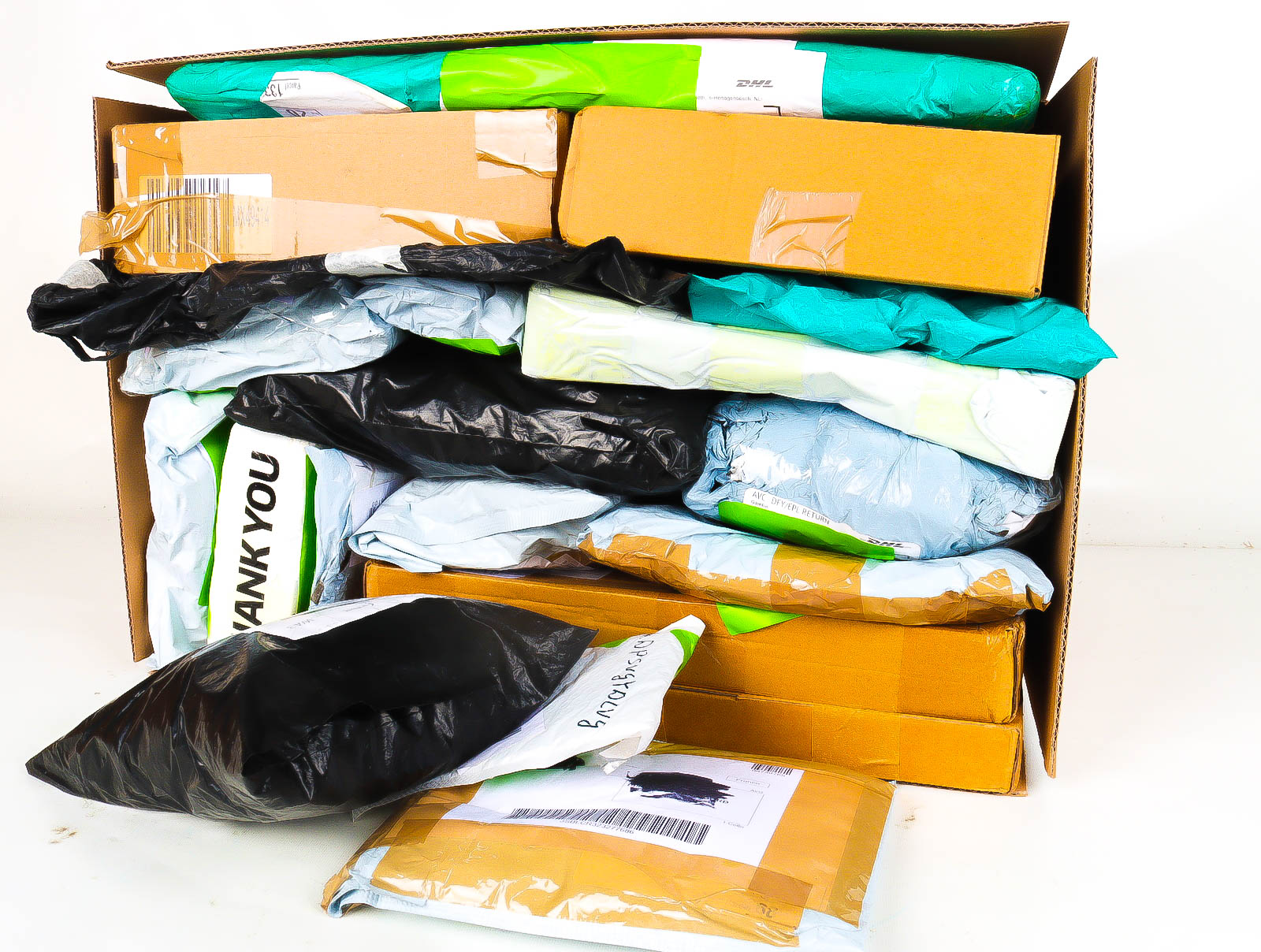 XL Doos met Verloren & Retour Postpakketten