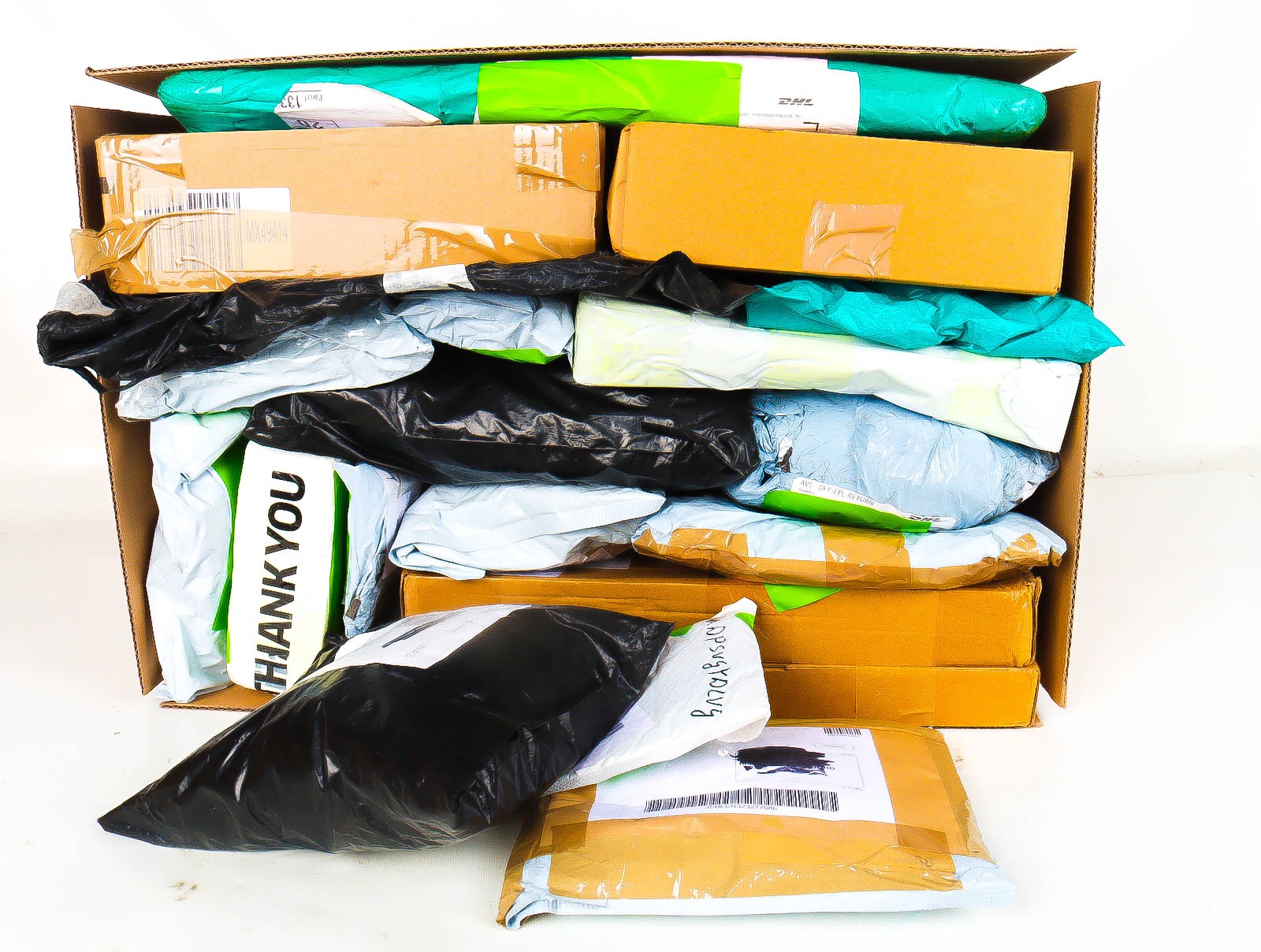 XL Doos met Verloren & Retour Postpakketten