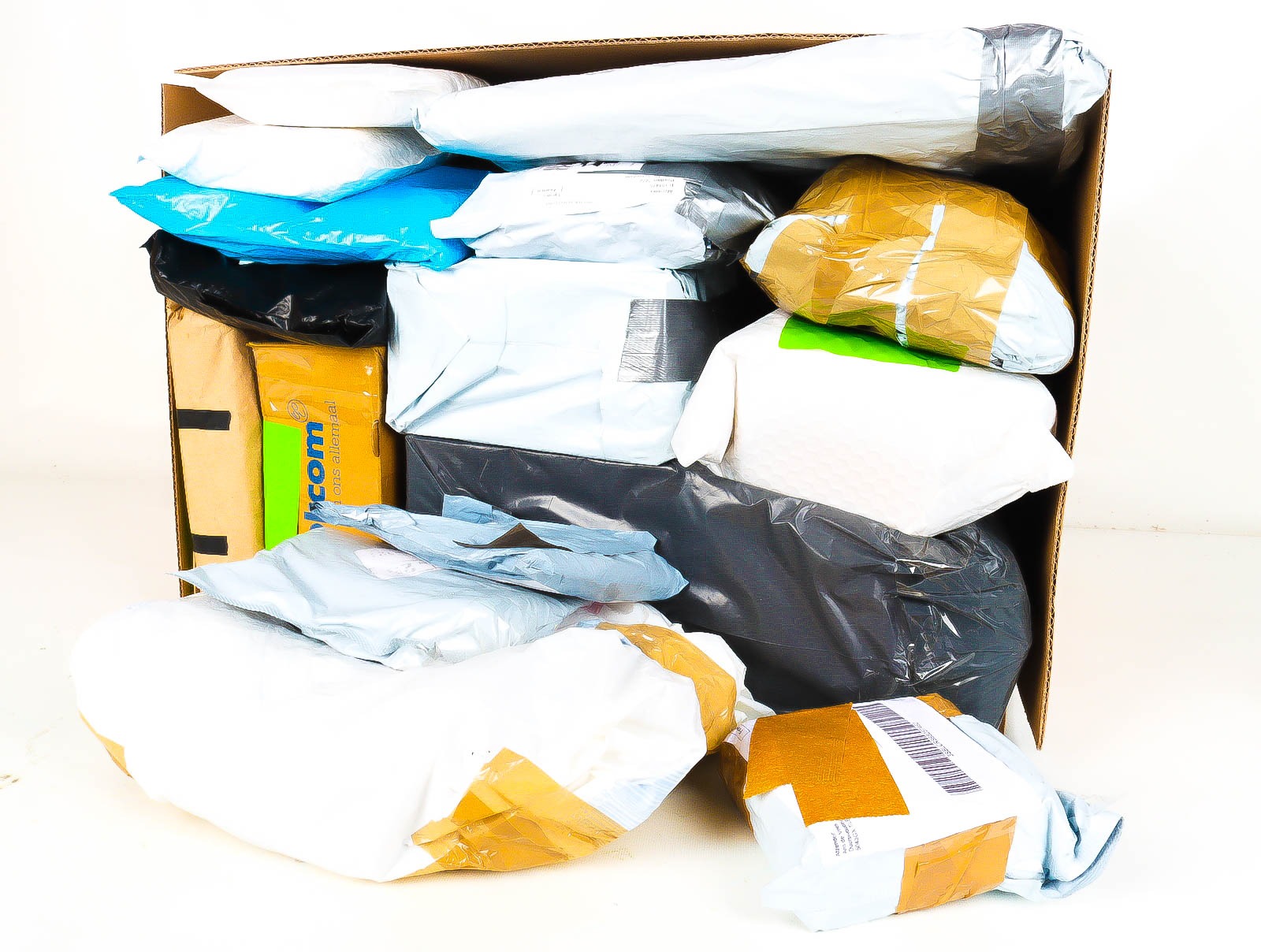 XL Doos met Verloren & Retour Postpakketten