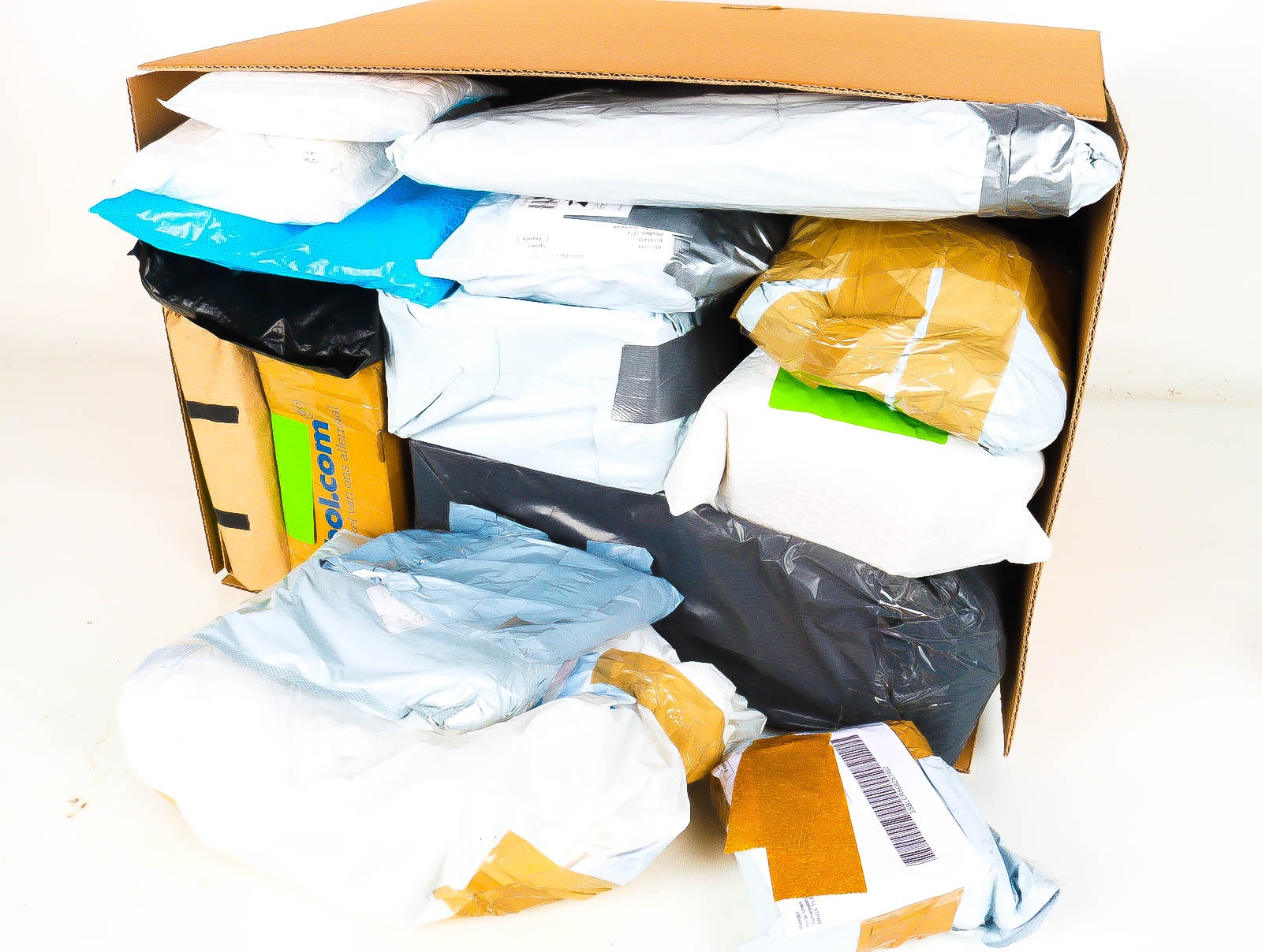 XL Doos met Verloren & Retour Postpakketten