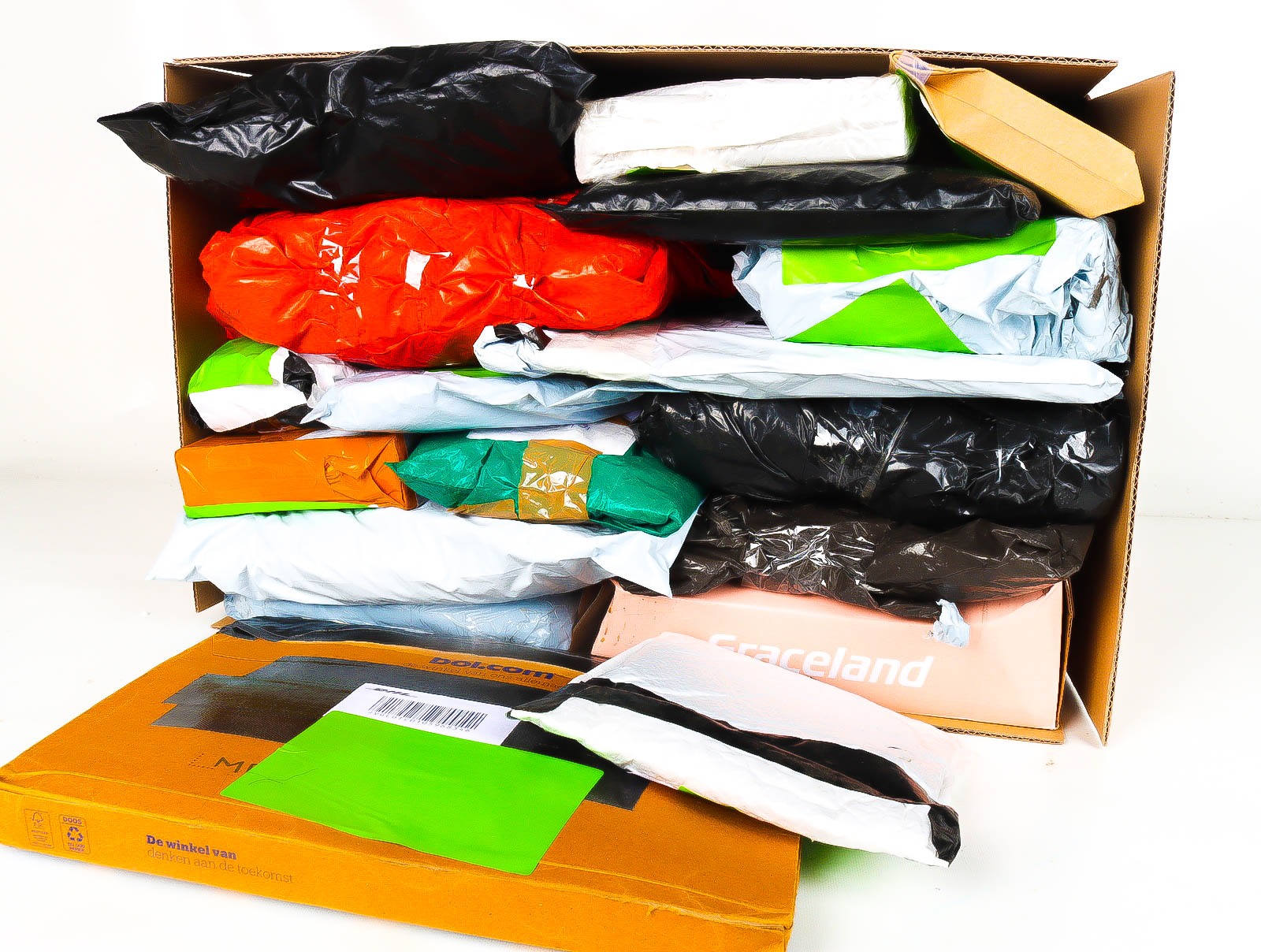 XL Doos met Verloren & Retour Postpakketten