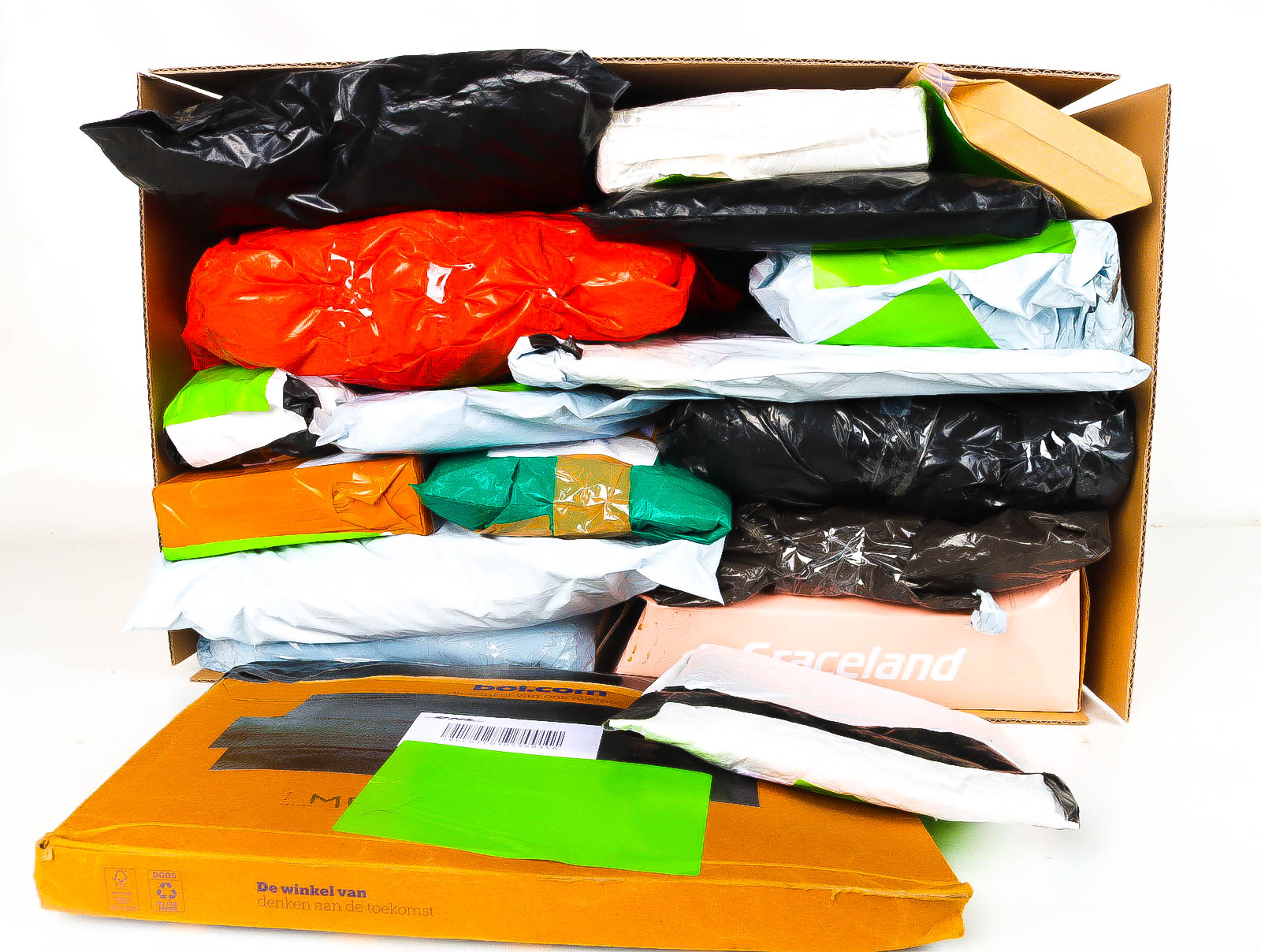 XL Doos met Verloren & Retour Postpakketten