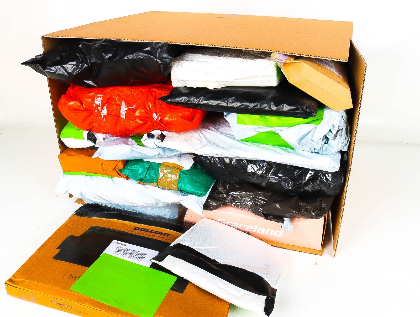 XL Doos met Verloren & Retour Postpakketten