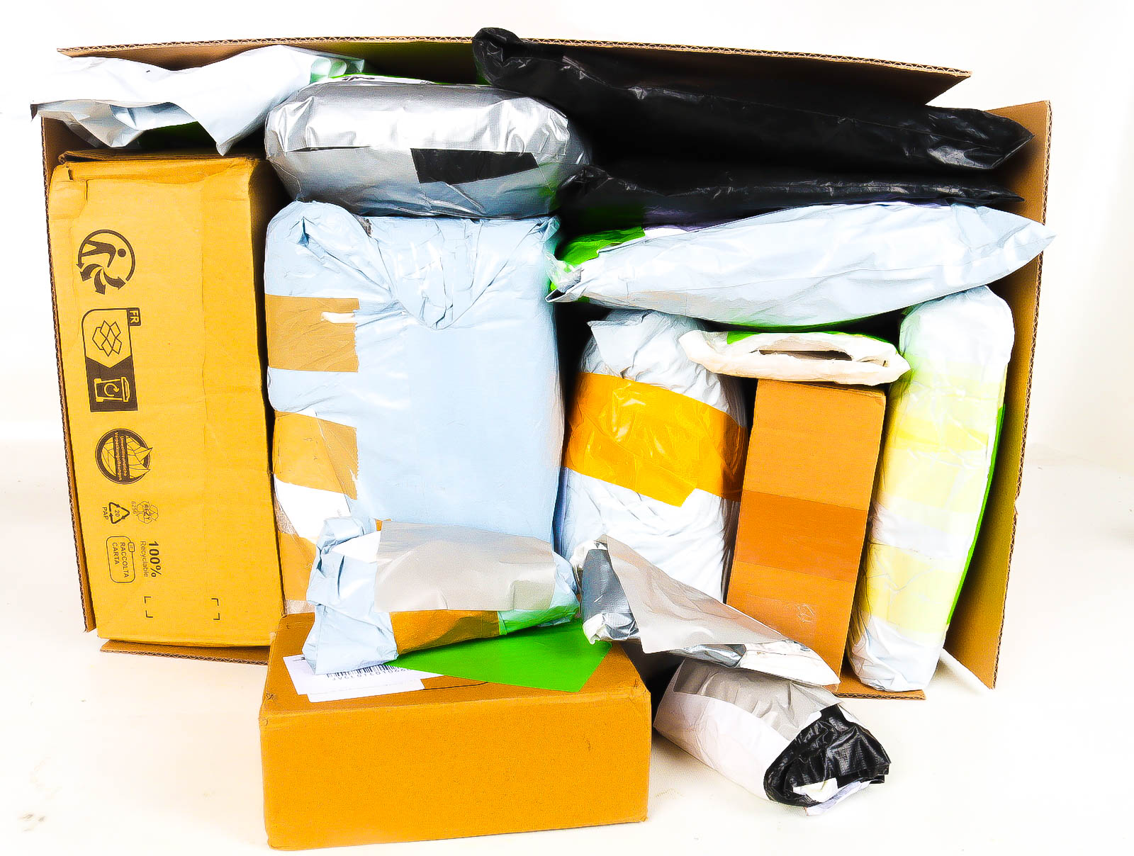 XL Doos met Verloren & Retour Postpakketten