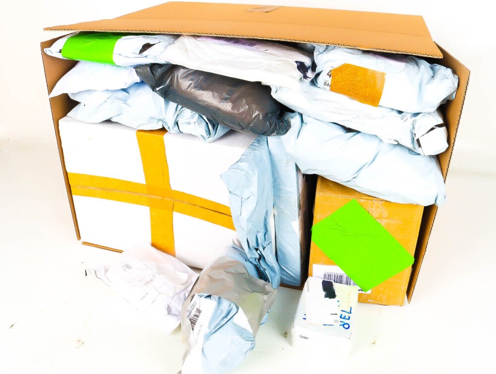 XL Doos met Verloren & Retour Postpakketten
