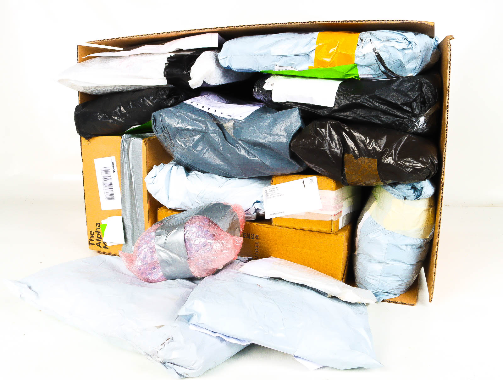 XL Doos met Verloren & Retour Postpakketten