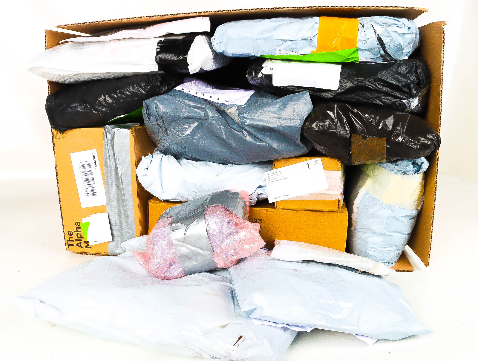 XL Doos met Verloren & Retour Postpakketten