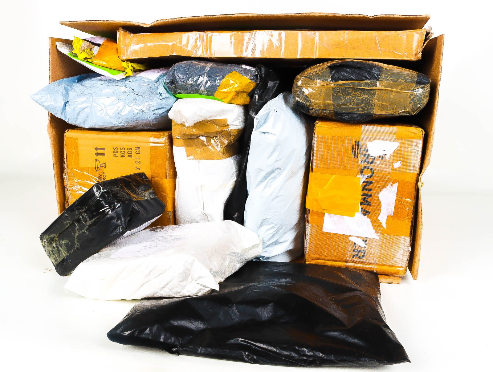 XL Doos met Verloren & Retour Postpakketten