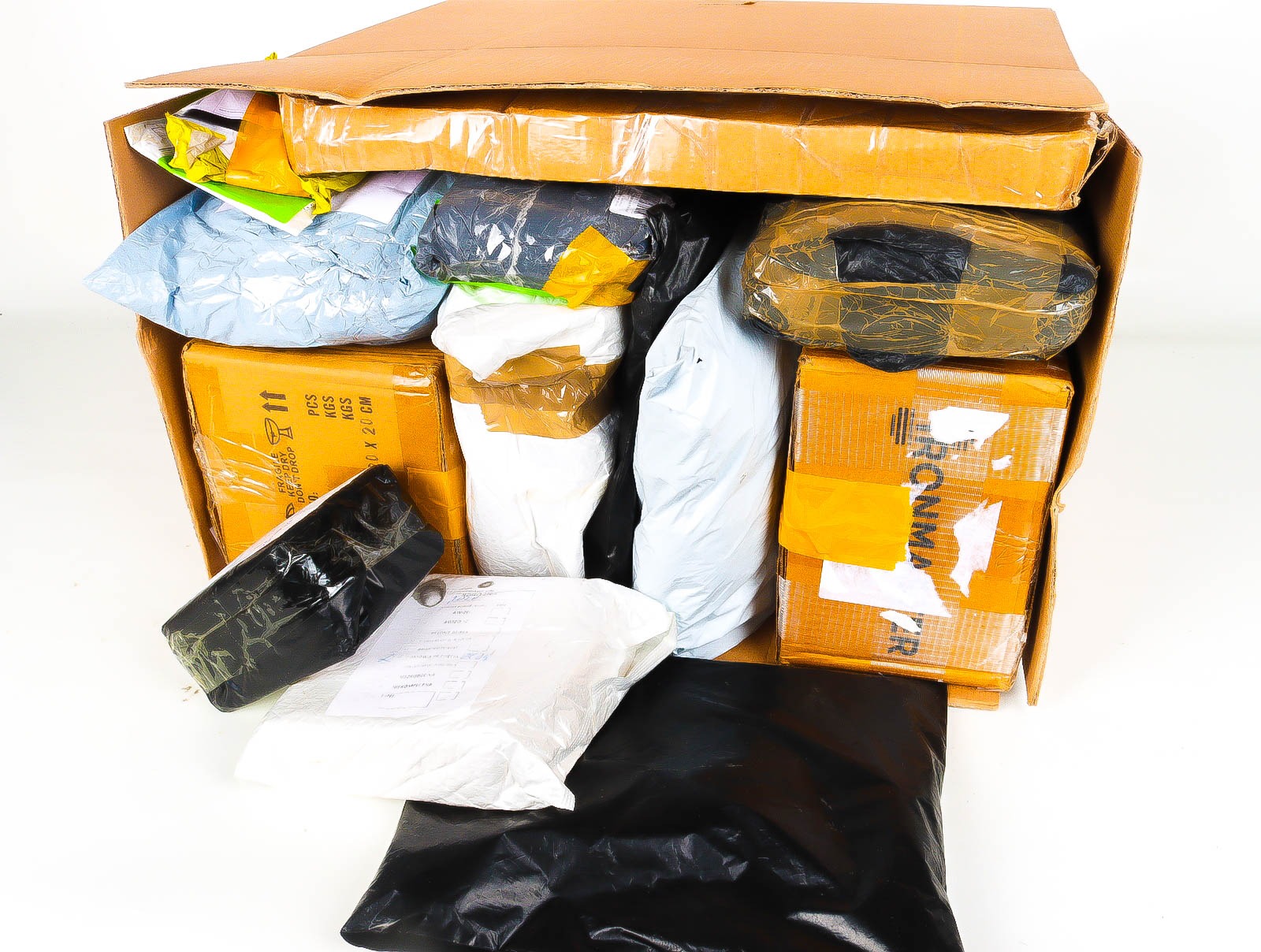 XL Doos met Verloren & Retour Postpakketten