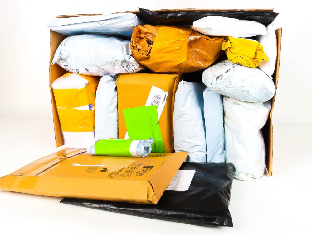 XL Doos met Verloren & Retour Postpakketten