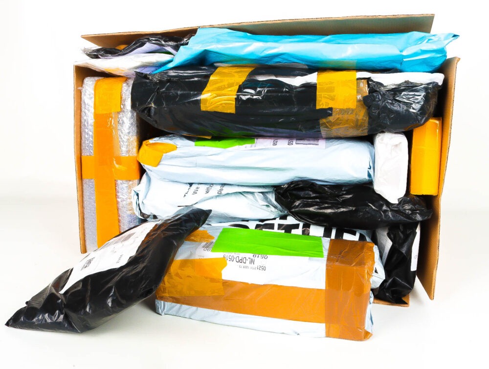 XL Doos met Verloren & Retour Postpakketten