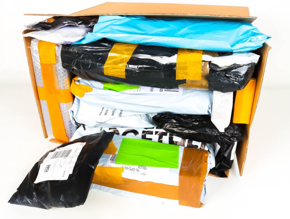 XL Doos met Verloren & Retour Postpakketten