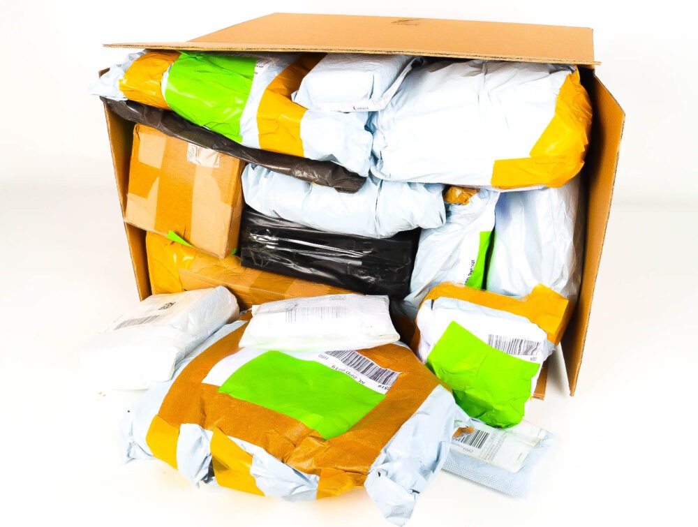 XL Doos met Verloren & Retour Postpakketten