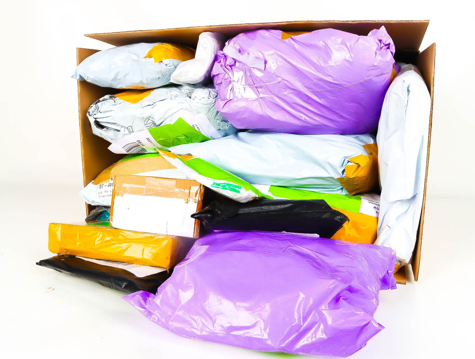 XL Doos met Verloren & Retour Postpakketten