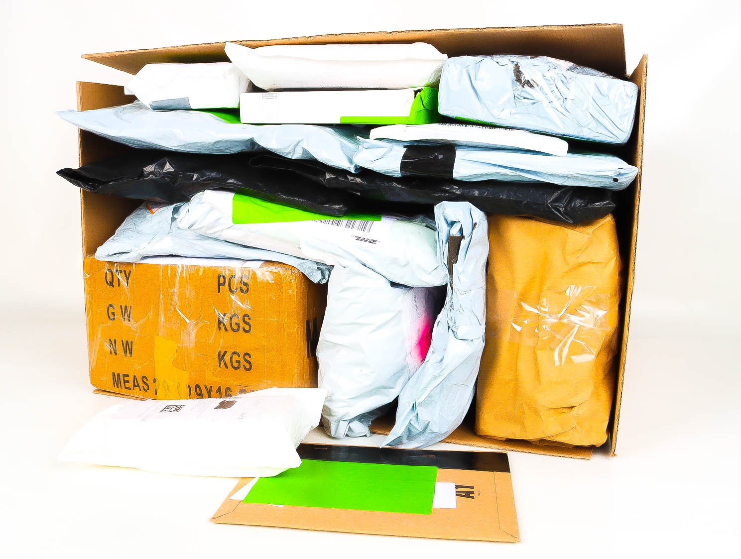 XL Doos met Verloren & Retour Postpakketten