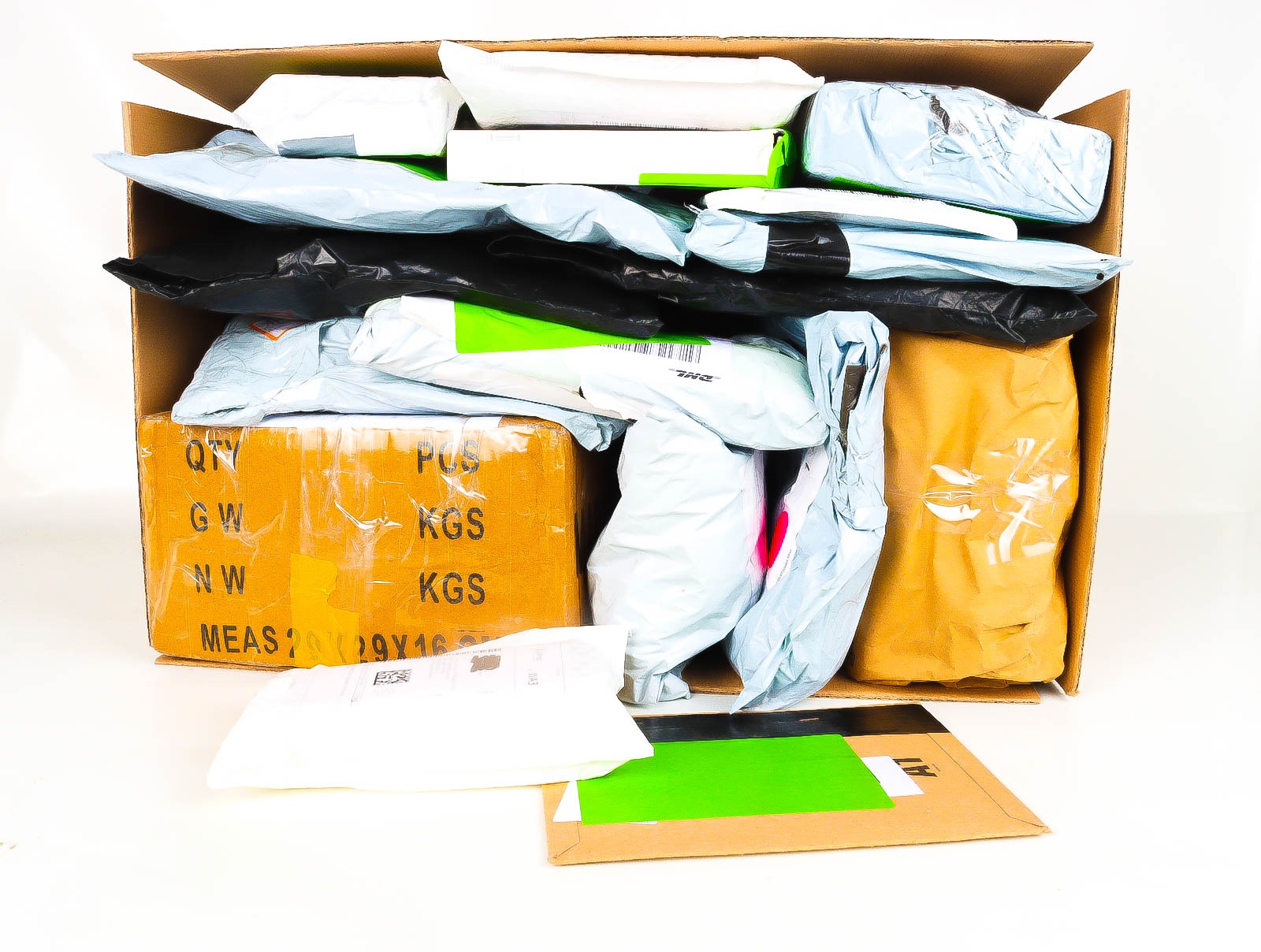 XL Doos met Verloren & Retour Postpakketten