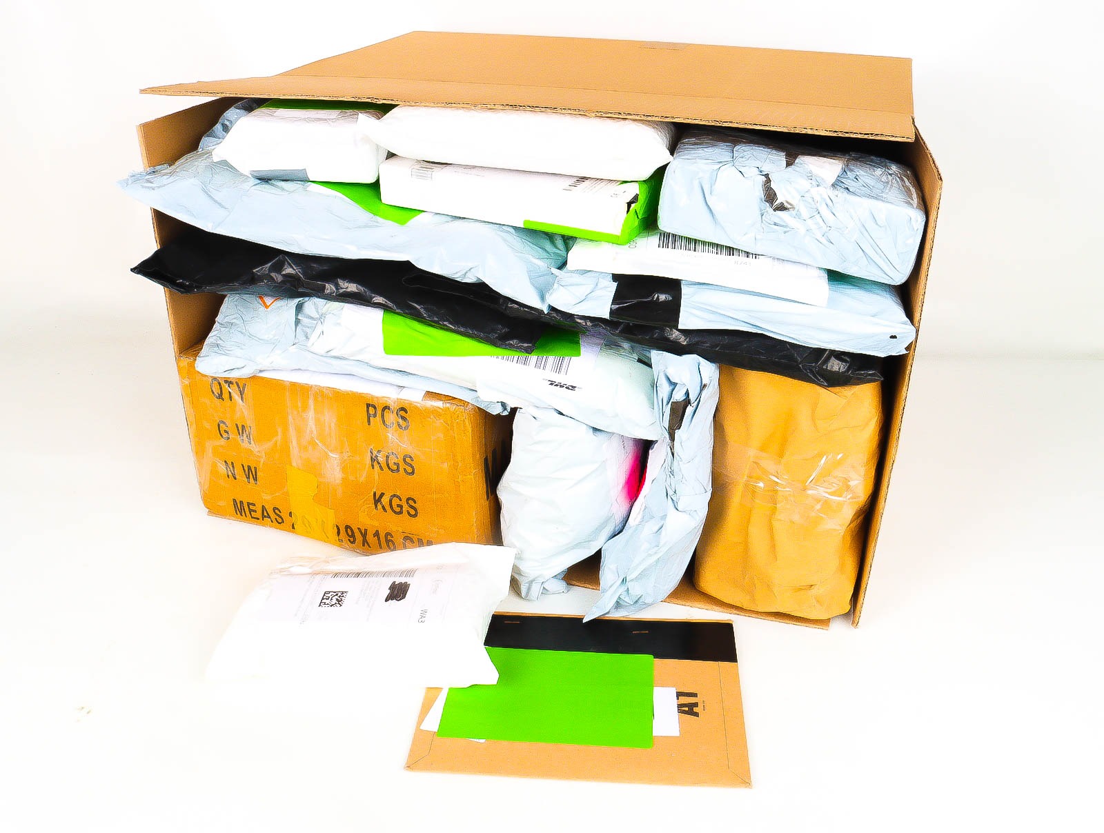 XL Doos met Verloren & Retour Postpakketten