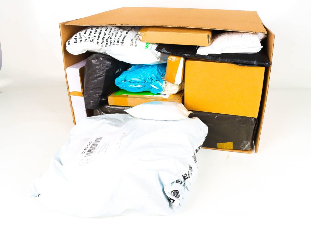 XL Doos met Verloren & Retour Postpakketten