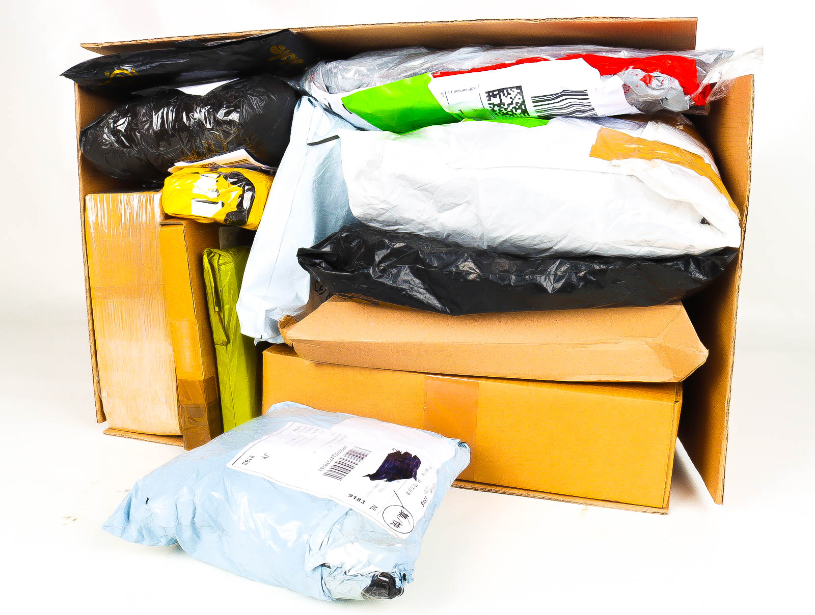 XL Doos met Verloren & Retour Postpakketten