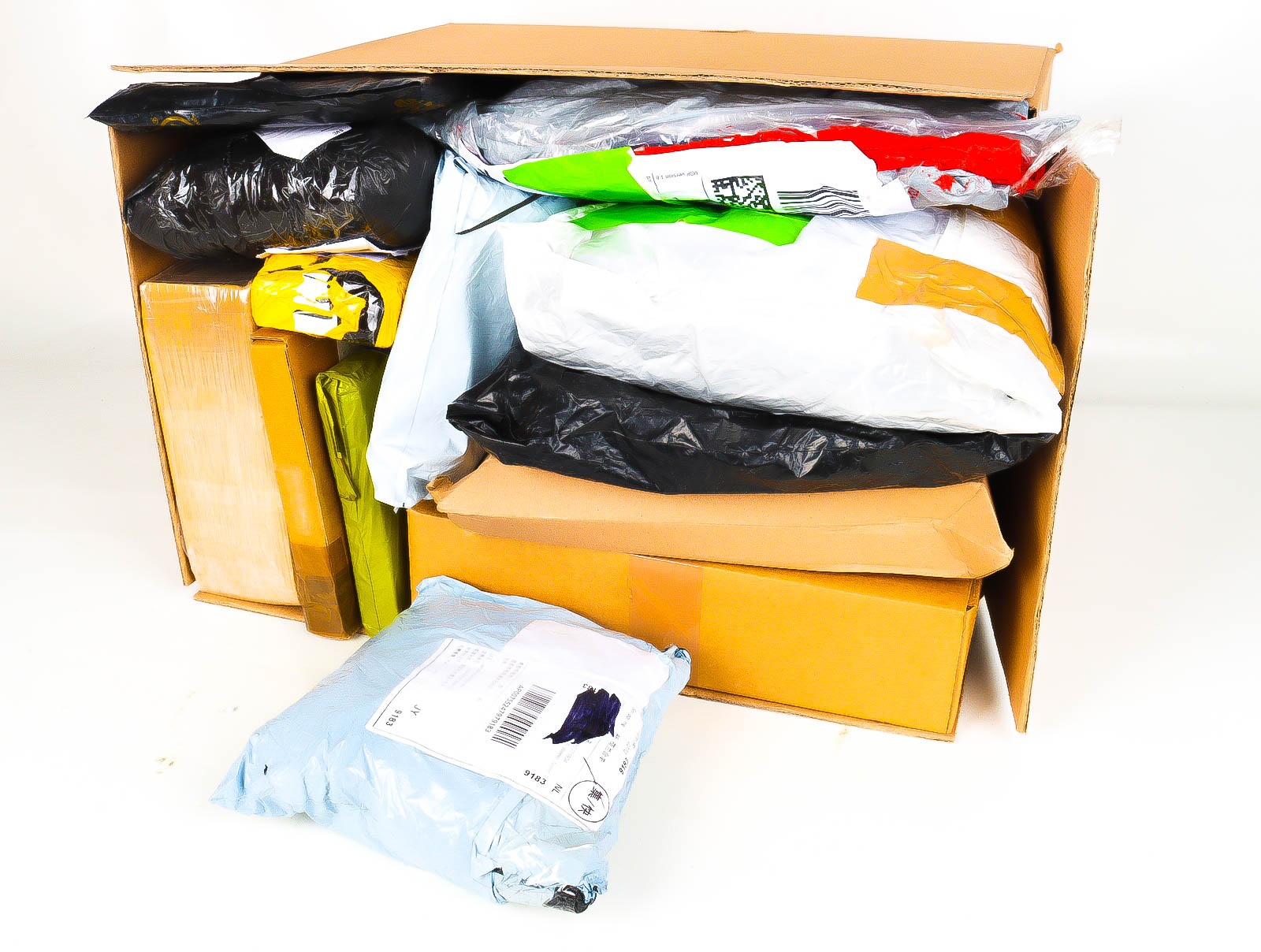 XL Doos met Verloren & Retour Postpakketten