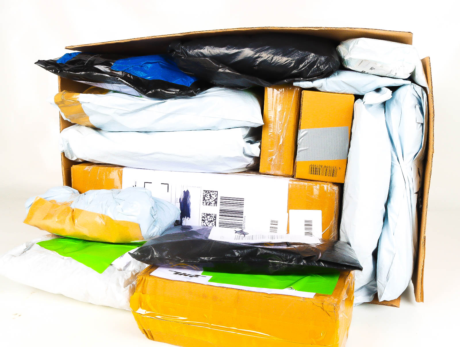 XL Doos met Verloren & Retour Postpakketten