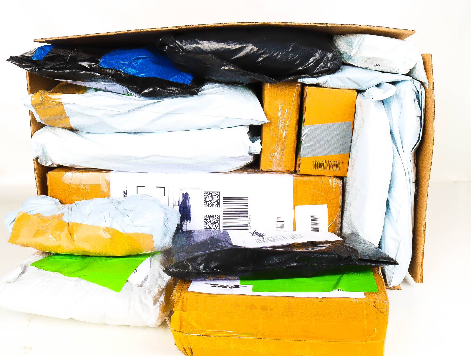 XL Doos met Verloren & Retour Postpakketten