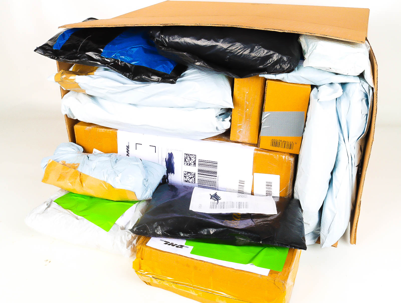 XL Doos met Verloren & Retour Postpakketten