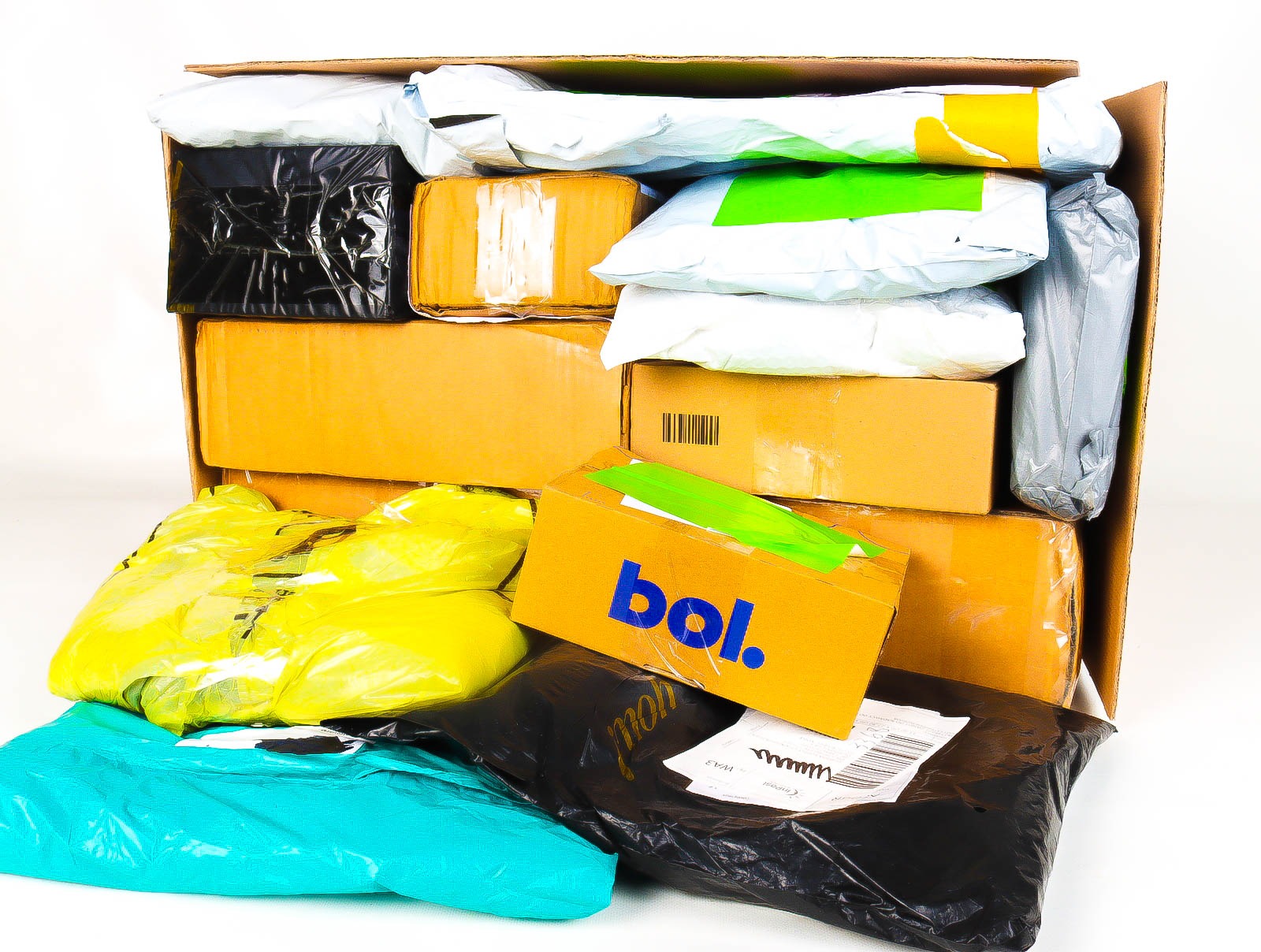 XL Doos met Verloren & Retour Postpakketten