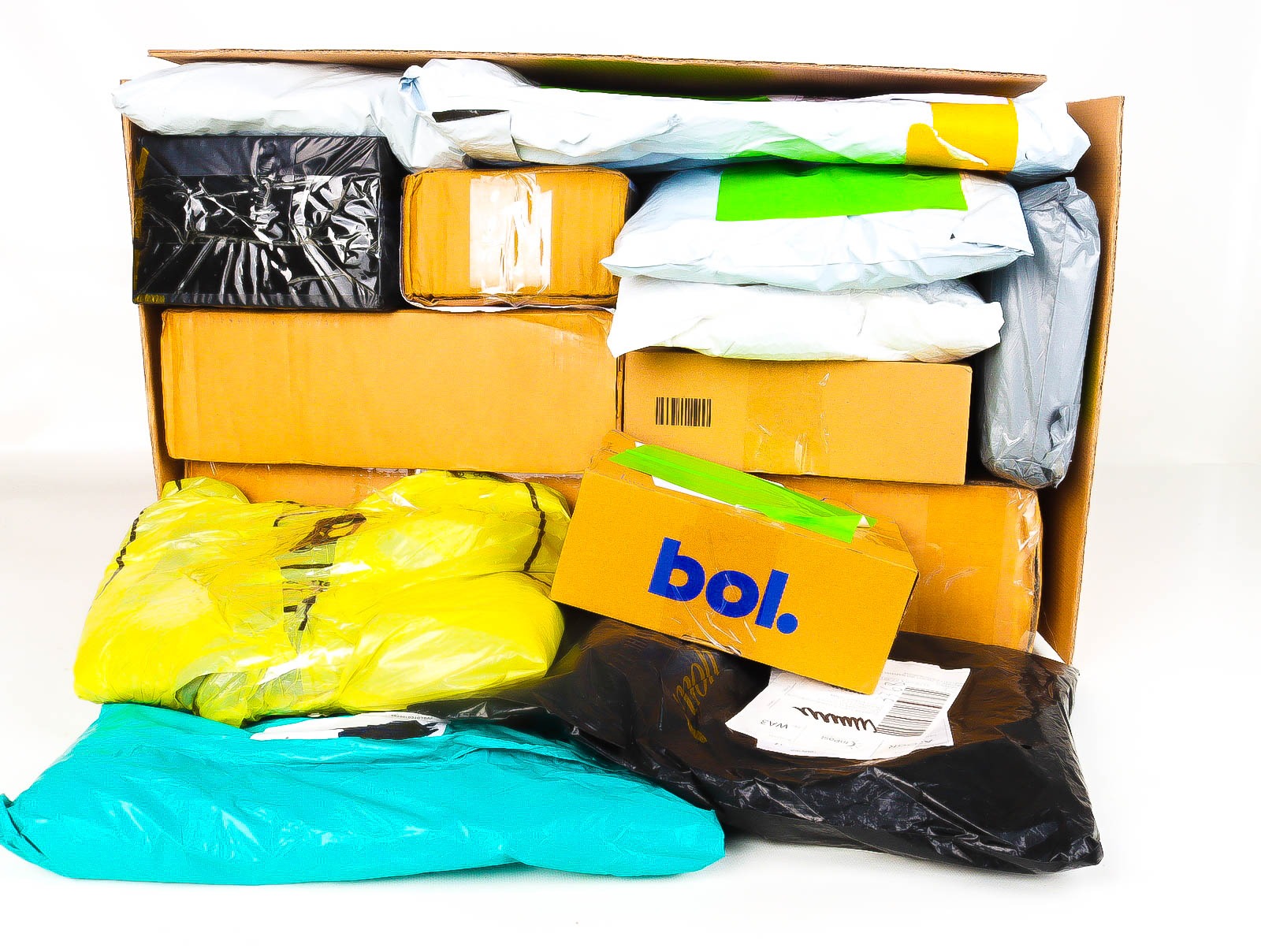 XL Doos met Verloren & Retour Postpakketten