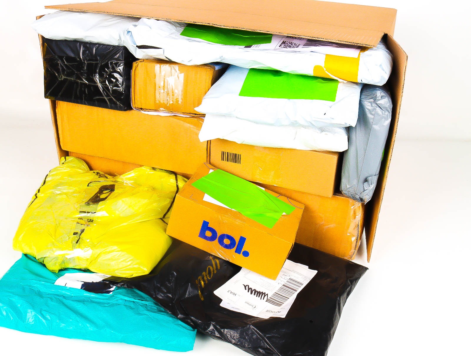 XL Doos met Verloren & Retour Postpakketten