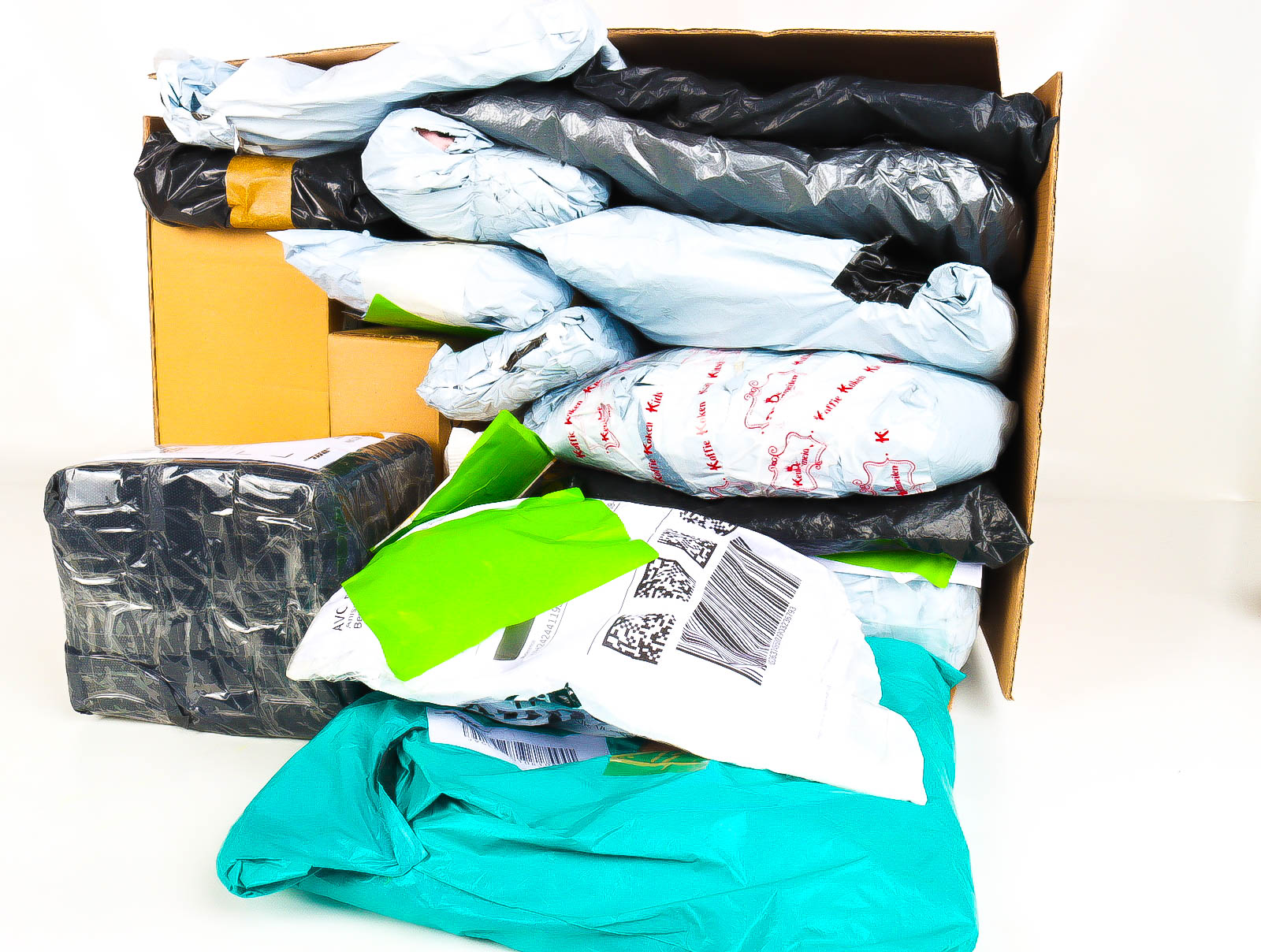 XL Doos met Verloren & Retour Postpakketten
