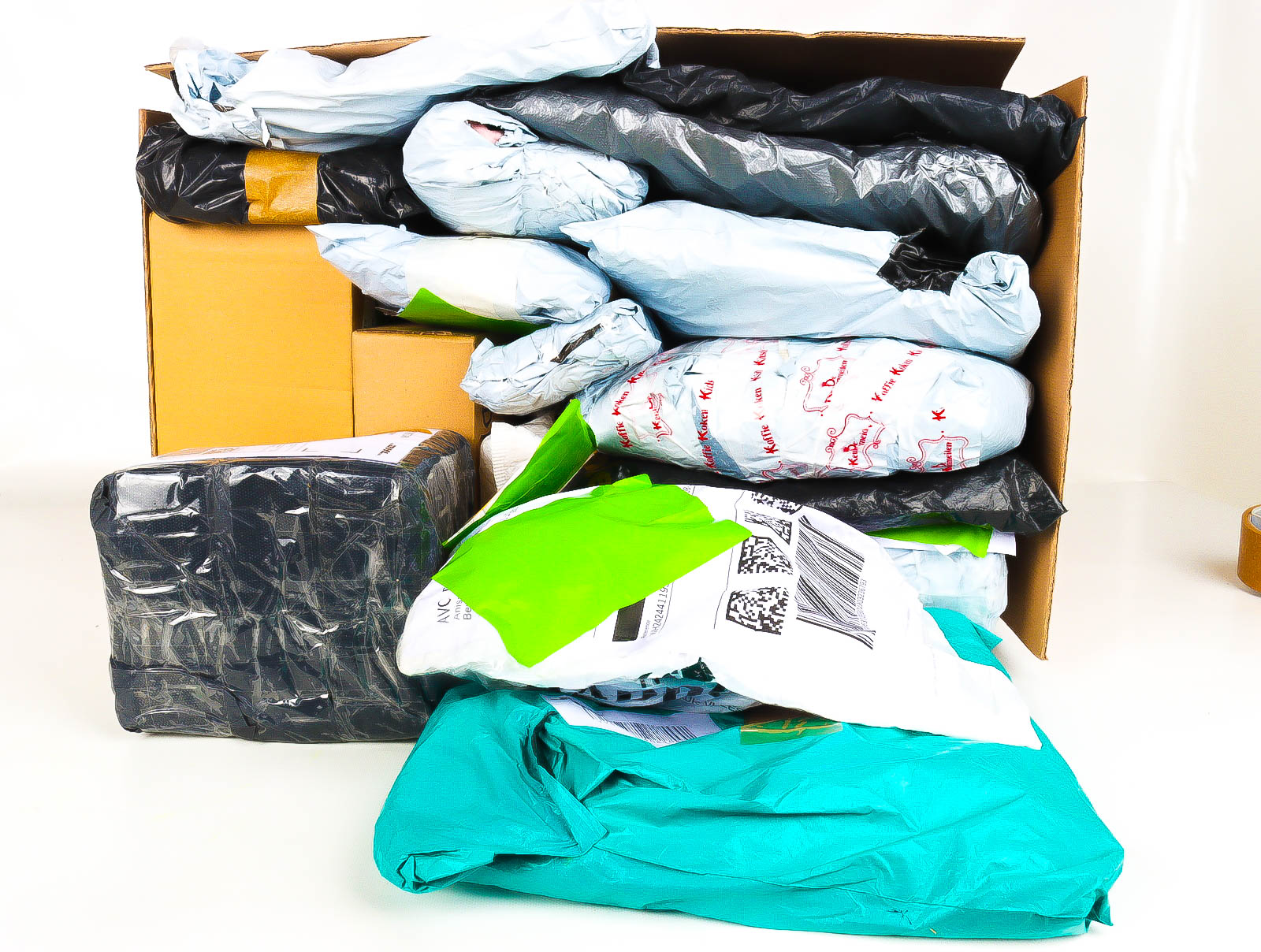 XL Doos met Verloren & Retour Postpakketten