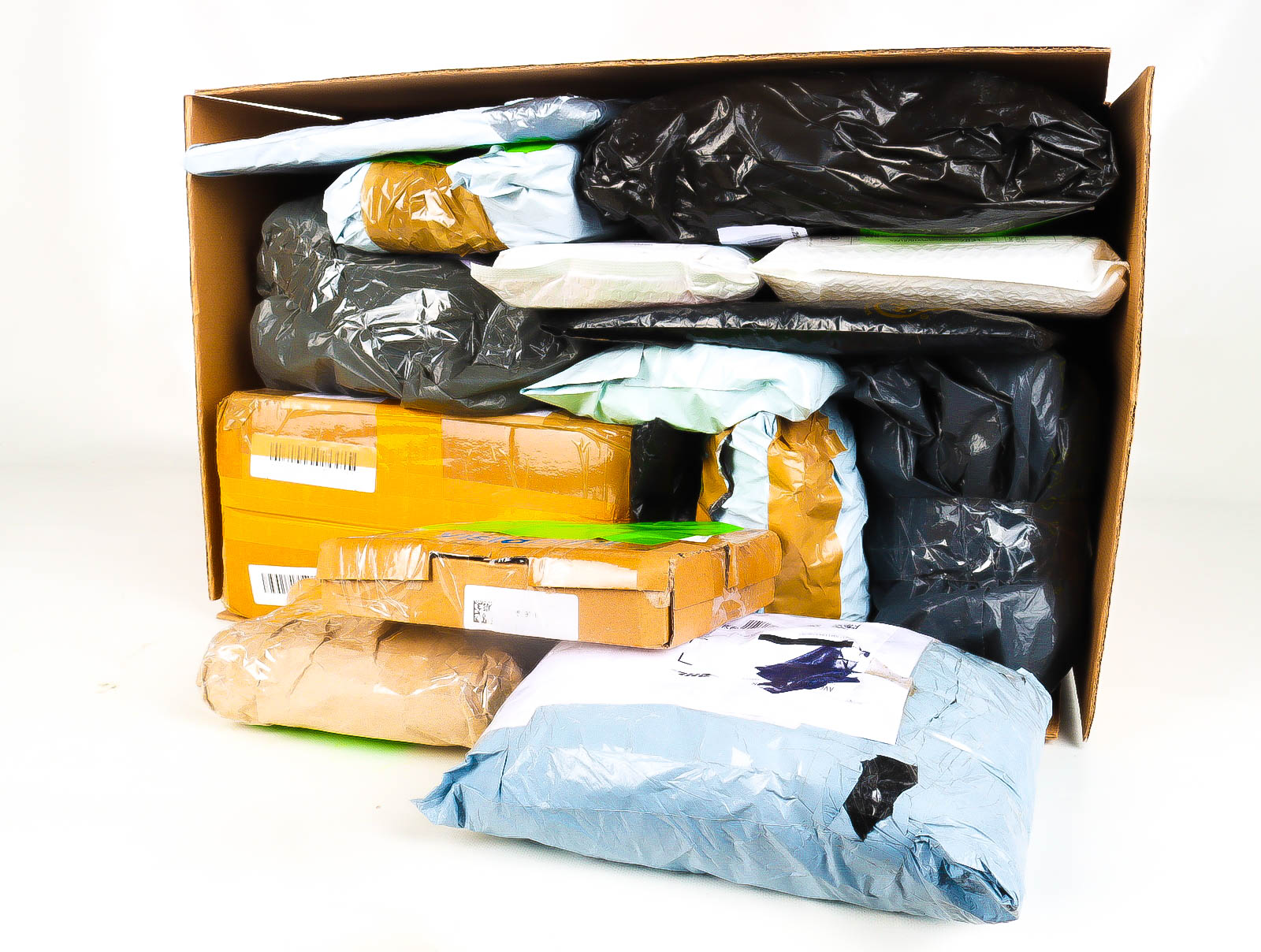 XL Doos met Verloren & Retour Postpakketten