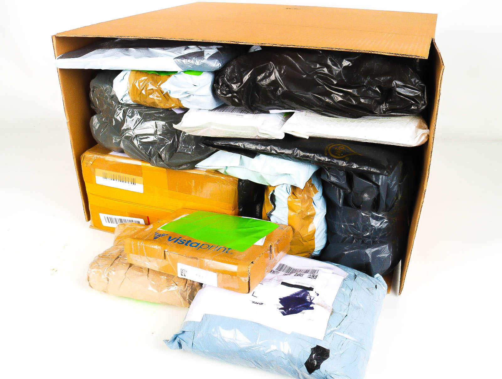 XL Doos met Verloren & Retour Postpakketten