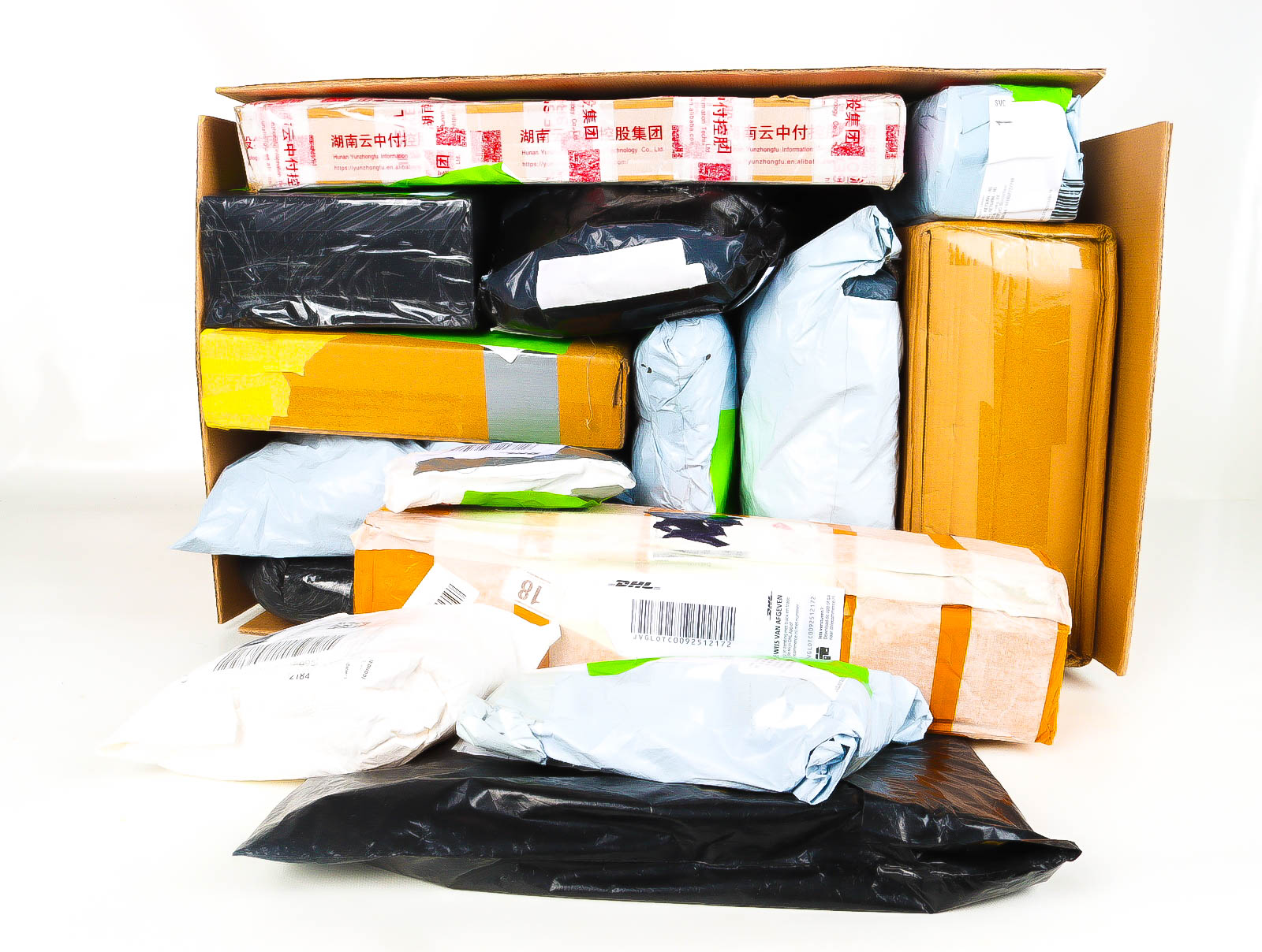 XL Doos met Verloren & Retour Postpakketten