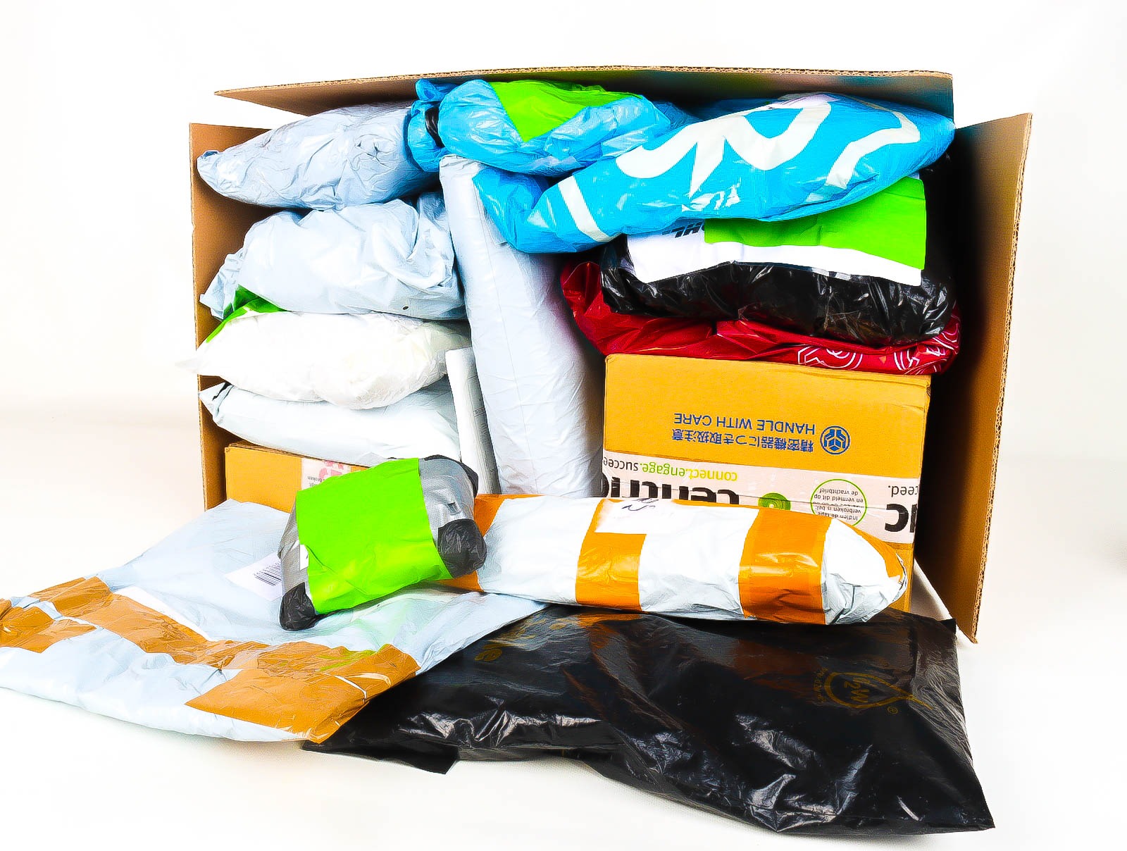 XL Doos met Verloren & Retour Postpakketten