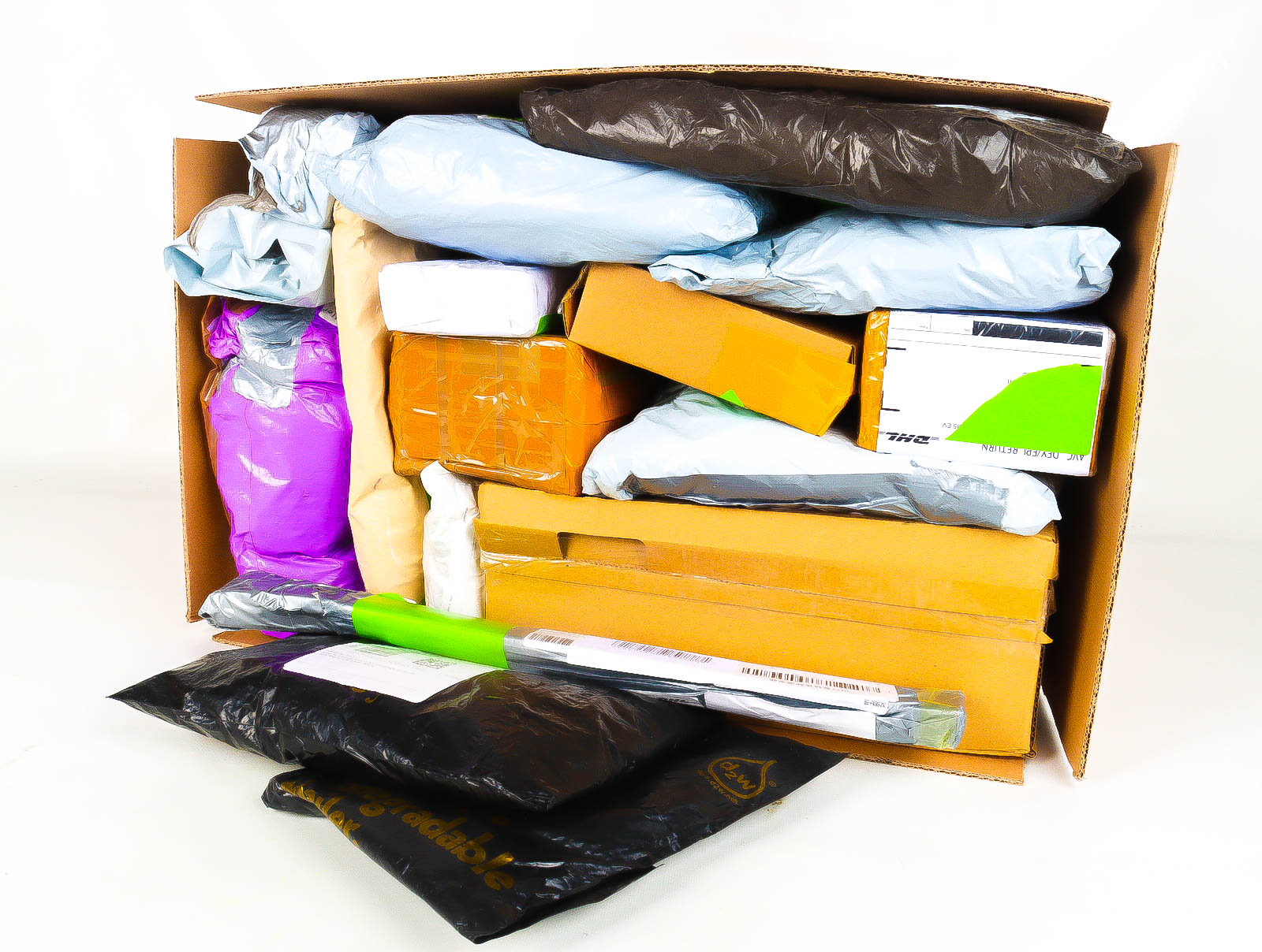 XL Doos met Verloren & Retour Postpakketten