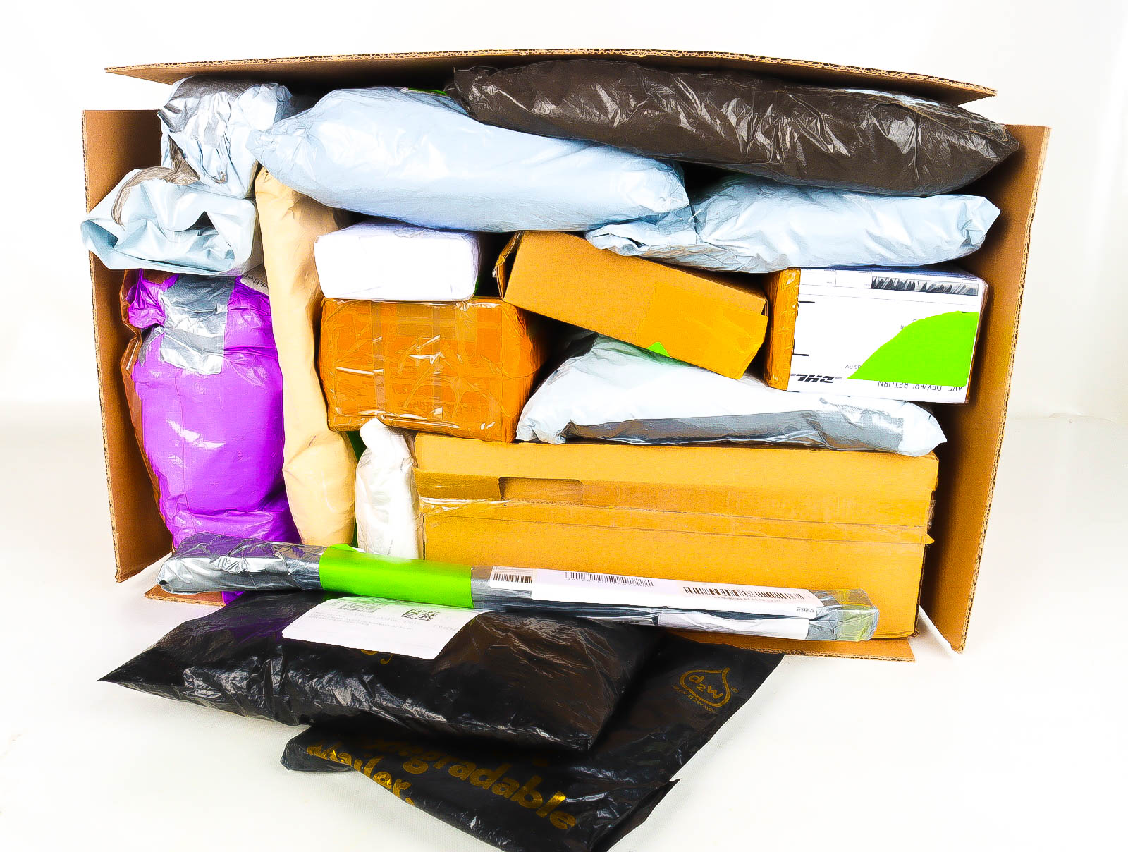 XL Doos met Verloren & Retour Postpakketten