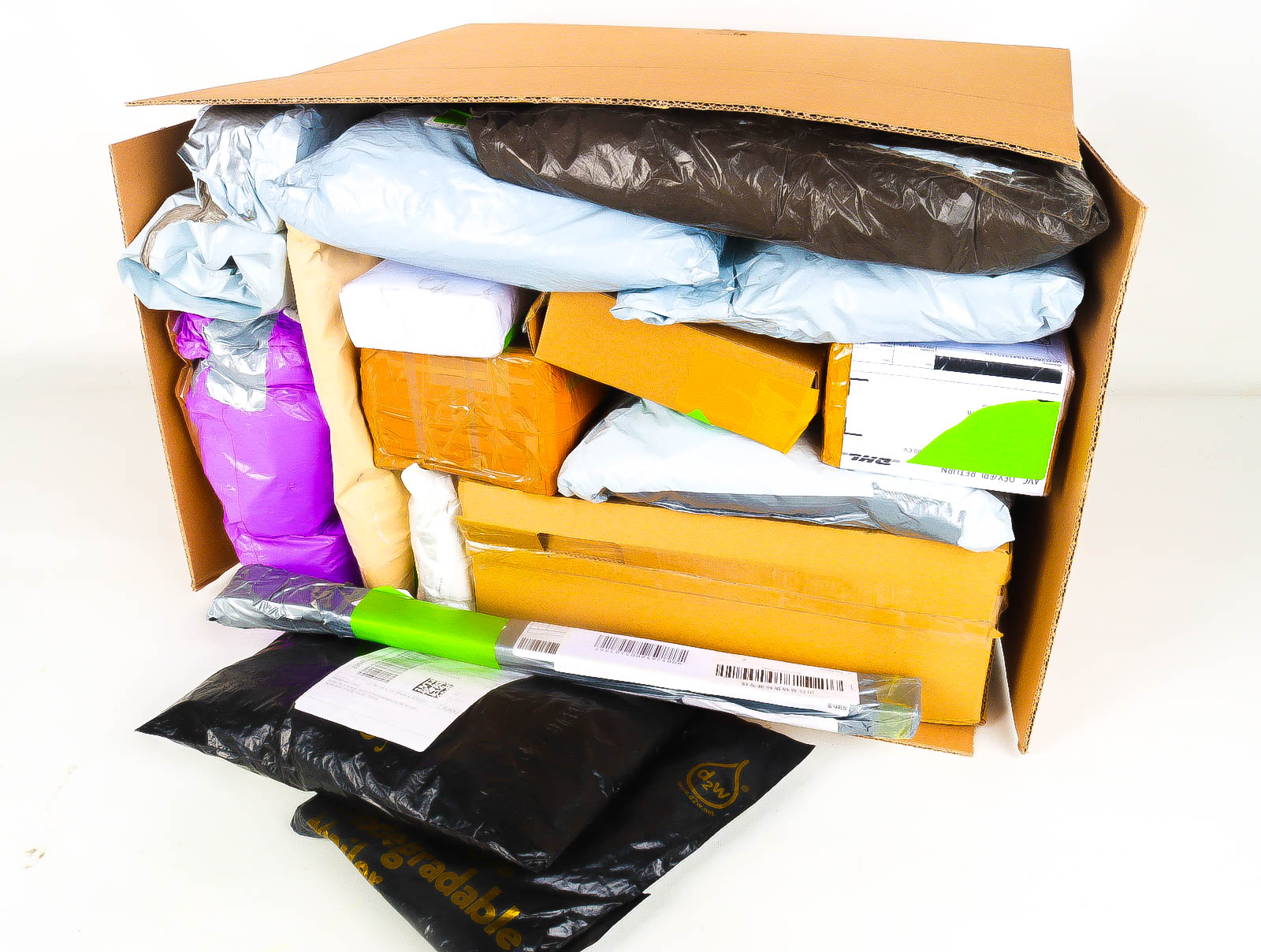 XL Doos met Verloren & Retour Postpakketten