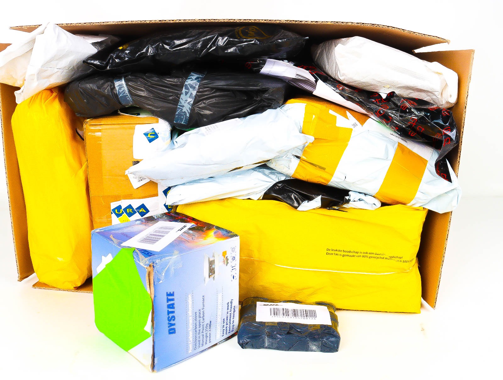 XL Doos met Verloren & Retour Postpakketten